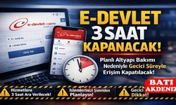 Tüm Vatandaşlara Mesaj Gitti! 3 Saat Kapanacak