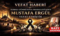 Elmalı Zümrütova Mahallesi’nden Mustafa Ergül Vefat Etti