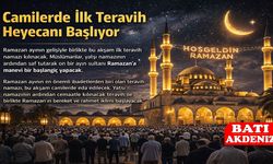 İlk Teravih Heyecanı Bugün Başlıyor