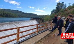 Kumluca'da Alakır Barajı Tam Doluluk Oranına Ulaştı, Yerinde İnceleme Yapıldı