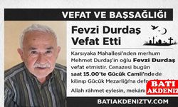 Kumluca Karşıyaka Mahallesi’nden Fevzi Durdaş Vefat Etti