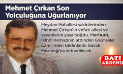 Kumluca'da Mehmet Çırkan vefat etti