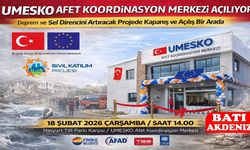 UMESKO Afet Koordinasyon Merkezi Açılıyor