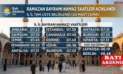 Ramazan Bayramı Namaz Saatleri 2026: Antalya ve İl İl Bayram Namazı Vakitleri