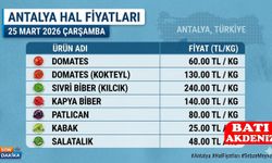 Antalya Hal Fiyatları 25 Mart 2026: Sebze ve Meyve Piyasasında Son Durum