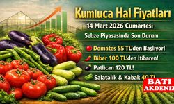 Kumluca Hal Fiyatları 14 Mart 2026 Cumartesi: Sebze Piyasasında Son Durum
