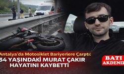 Antalya’da Motosiklet Bariyerlere Çarptı: 34 Yaşındaki Murat Çakır Hayatını Kaybetti