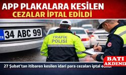 APP Plakalara Kesilen Cezalar İptal Edildi