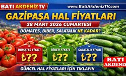 Gazipaşa Hal Fiyatları 28 Mart 2026: Domates, Biber, Salatalık Fiyatları Bugün Ne Kadar?