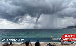 Antalya Kumluca Açıklarında Hortum! O Anlar Kamerada