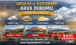 Antalya ve İlçelerinde Hava Durumu – 18 Nisan 2026 Cumartesi