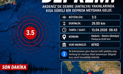 Kumluca'da Deprem hissedildi