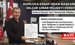 Galerici Esnafına Yetki Belgesinde Lise Mezuniyeti Şartı Kaldırıldı!