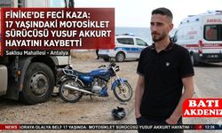 Finike’de Feci Kaza: 17 Yaşındaki Motosiklet Sürücüsü Yusuf Akkurt Hayatını Kaybetti
