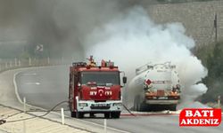 Antalya Yolunda Korkutan Tanker Yangını