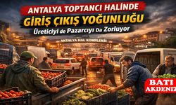 Antalya Toptancı Halinde Giriş Çıkış Yoğunluğu Üreticiyi de Pazarcıyı da Zorluyor