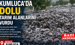 Kumluca'da Dolu Yağışı Tarım Alanlarını Vurdu