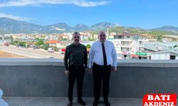 Kemer Kaymakamı Ahmet Solmaz’dan Kumluca Kaymakamı Bahadır Güneş’e Hayırlı Olsun Ziyareti