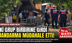 Adrasan'da Gergin Anlar: İki Grup Birbirine Girdi, Jandarma Müdahale Etti