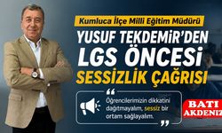 Kumluca İlçe Milli Eğitim Müdürü Yusuf Tekdemir'den LGS Öncesi Sessizlik Çağrısı