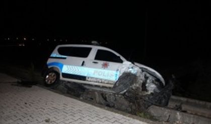 ANTALYA - Trafik kazasında 1 polis yaralandı