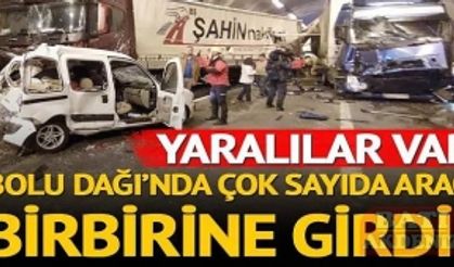 Bolu Dağı Tüneli'nde kaza nedeniyle Anadolu Otoyolu'nun İstanbul yönü ulaşıma kapandı