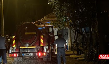 Kumluca’da evde çıkan yangında, bir kişi yaralandı