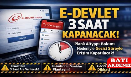 Tüm Vatandaşlara Mesaj Gitti! 3 Saat Kapanacak