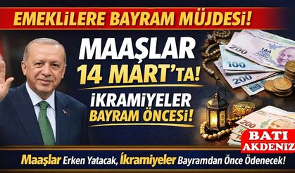 Emeklilere Bayram Müjdesi: Maaşlar 14 Mart’ta Başlıyor, İkramiyeler Bayram Öncesi Yatacak