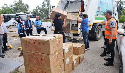 Antalya otogarında 1 ton yoğurt imha edildi