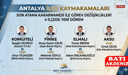 Antalya’da Kaymakamlık Görevlerinde Değişim Rüzgârı: İşte Yeni İsimler