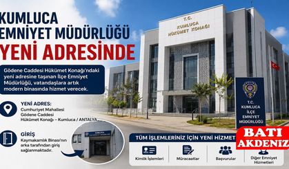Kumluca İlçe Emniyet Müdürlüğü Yeni Hizmet Binasına Taşındı