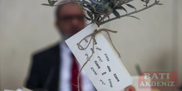 APA 13. Genel Kurulu'nda zeytin fidanlarıyla "barış" mesajı verildi