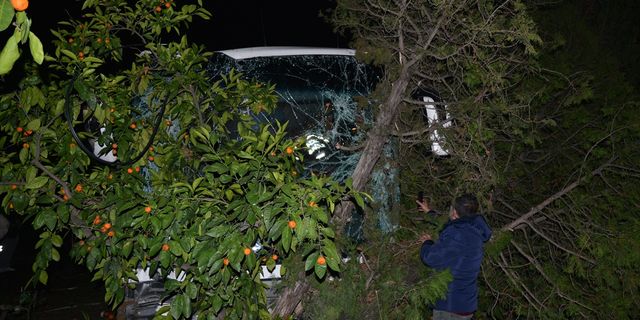 Yolcu otobüsü ile kamyonetin çarpışması sonucu 7 kişi yaralandı