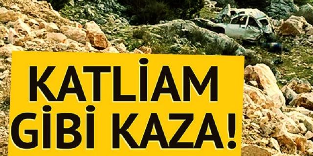 Karaman'da katliam gibi kaza: Cipteki 5 kişi hayatını kaybetti