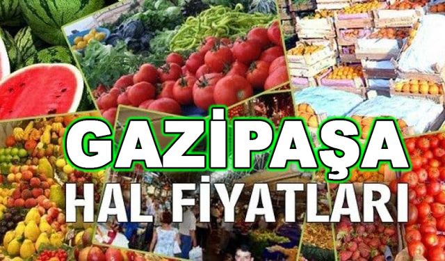 Gazipaşa Hal Fiyatları 22 Kasım