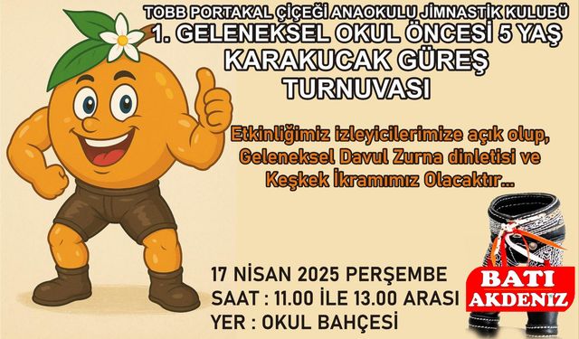 TOBB Anaokulu'nda 5 Yaş güreşçileri ilk kez minderde!