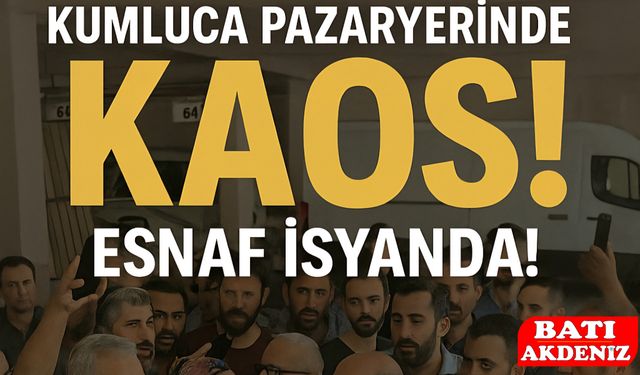 Kumluca'da Pazaryerinde Kaos Esnaf  isyanda