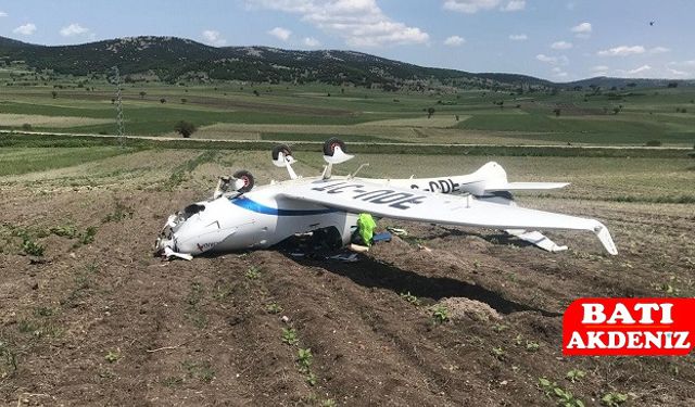 Zorunlu İniş: Uçak Takla Attı, Pilot Yaralı!