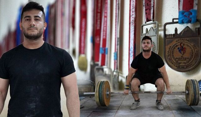 Antalya'da okulun bodrumundan zirveye! Mehmet Savga'nın hedefi Avrupa şampiyonluğu