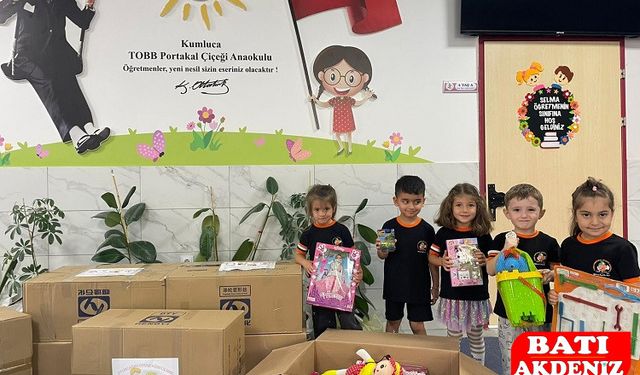 Kumluca’da Miniklerden Büyük Kalplere Yakışan Proje: Oyuncağım Oyuncağın Olsun