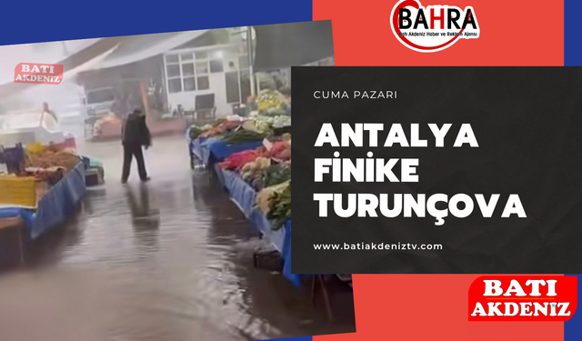 Turunçova Cuma Pazarında Pazarcılar ve Vatandaşlar Zor Anlar Yaşadı