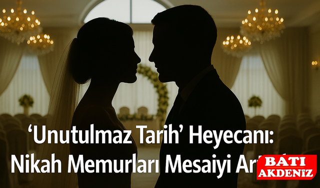 “Unutulmaz Tarih” Heyecanı: Nikah Memurları Mesaiyi Artırdı