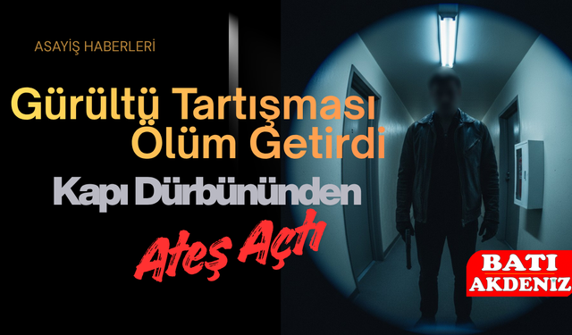 Gürültü Tartışması Ölüm Getirdi: Kapı Dürbününden Ateş Açtı