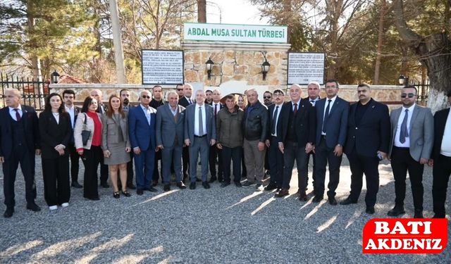 Zafer Partisi’nden Elmalı’da Abdal Musa Sultan Türbesi Ziyareti