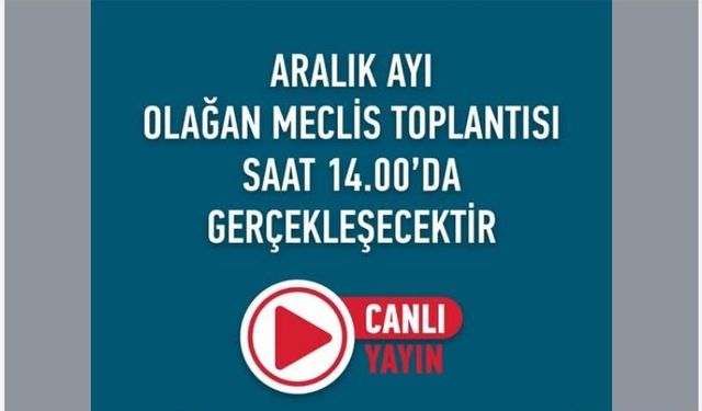 Kumluca Belediyesi Aralık Ayı Meclisi 4 Aralık’ta Toplandı