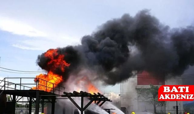 Doğal Gaz Depolama Merkezi Alevlere Teslim Oldu