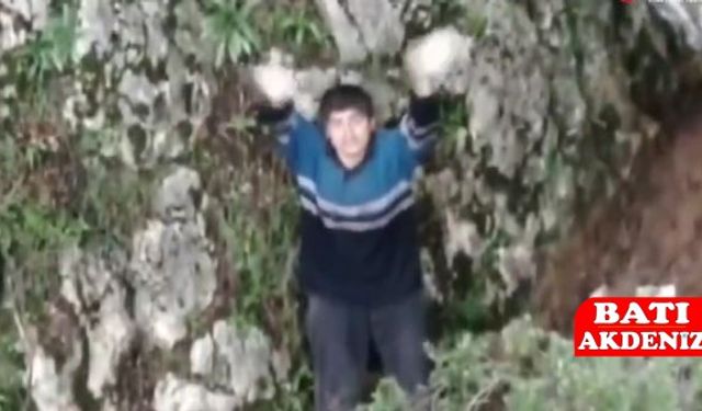 Antalya’da Dağlık Alanda Umutlu Son: 4 Gündür Mahsur Kalan Gence Ulaşıldı