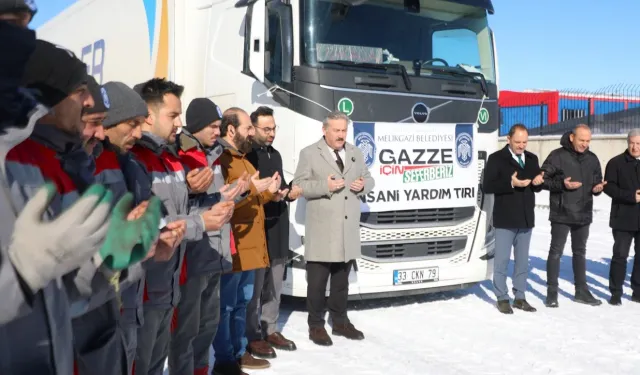 Kayseri Melikgazi'den Gazze'ye yardım tırı