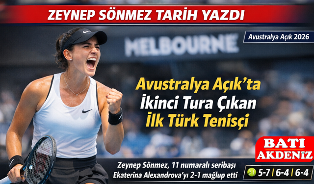 Zeynep Sönmez Avustralya Açık’ta Tarih Yazdı